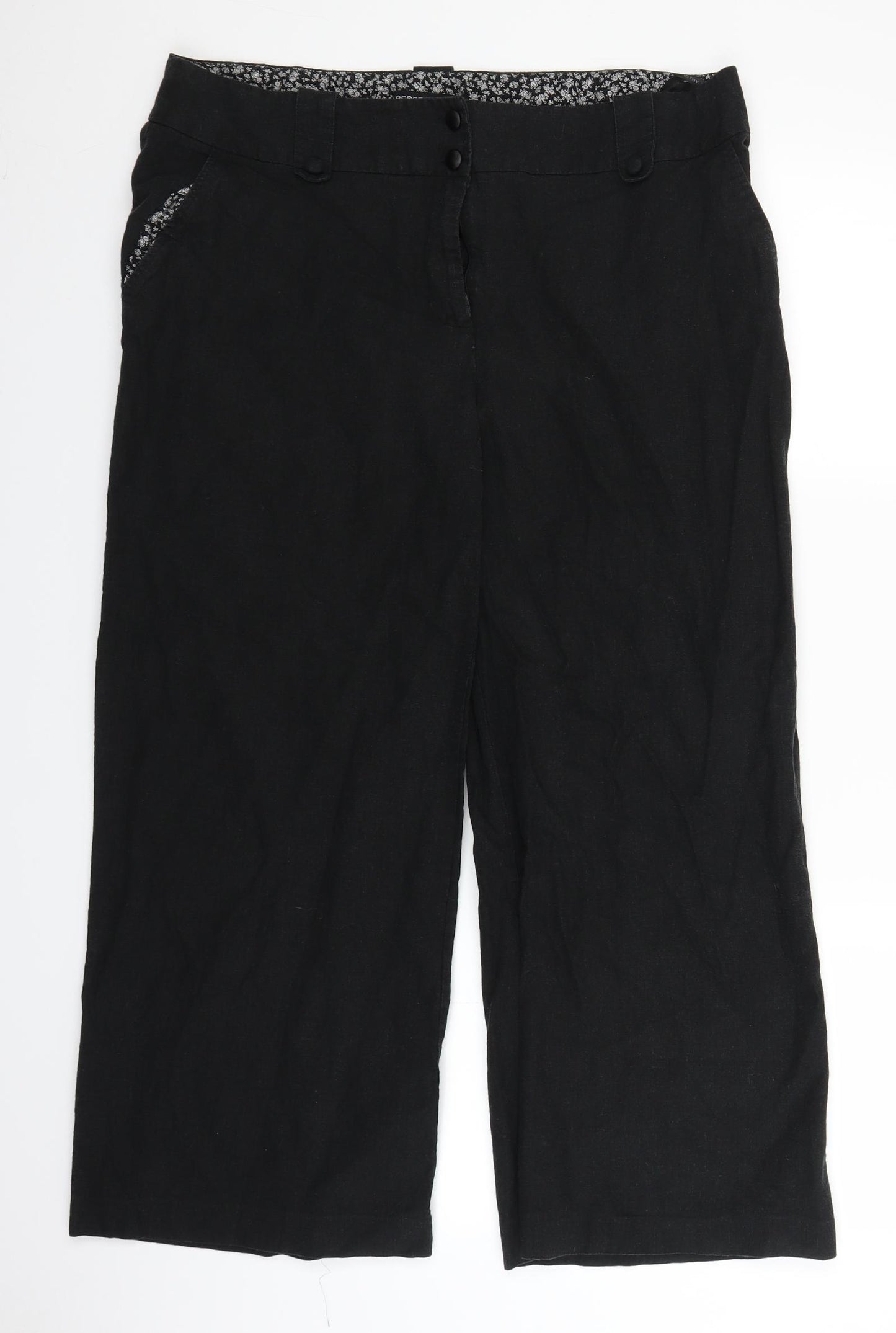 Dorothy Perkins Womens Black   Trousers  Size 18 L26 in