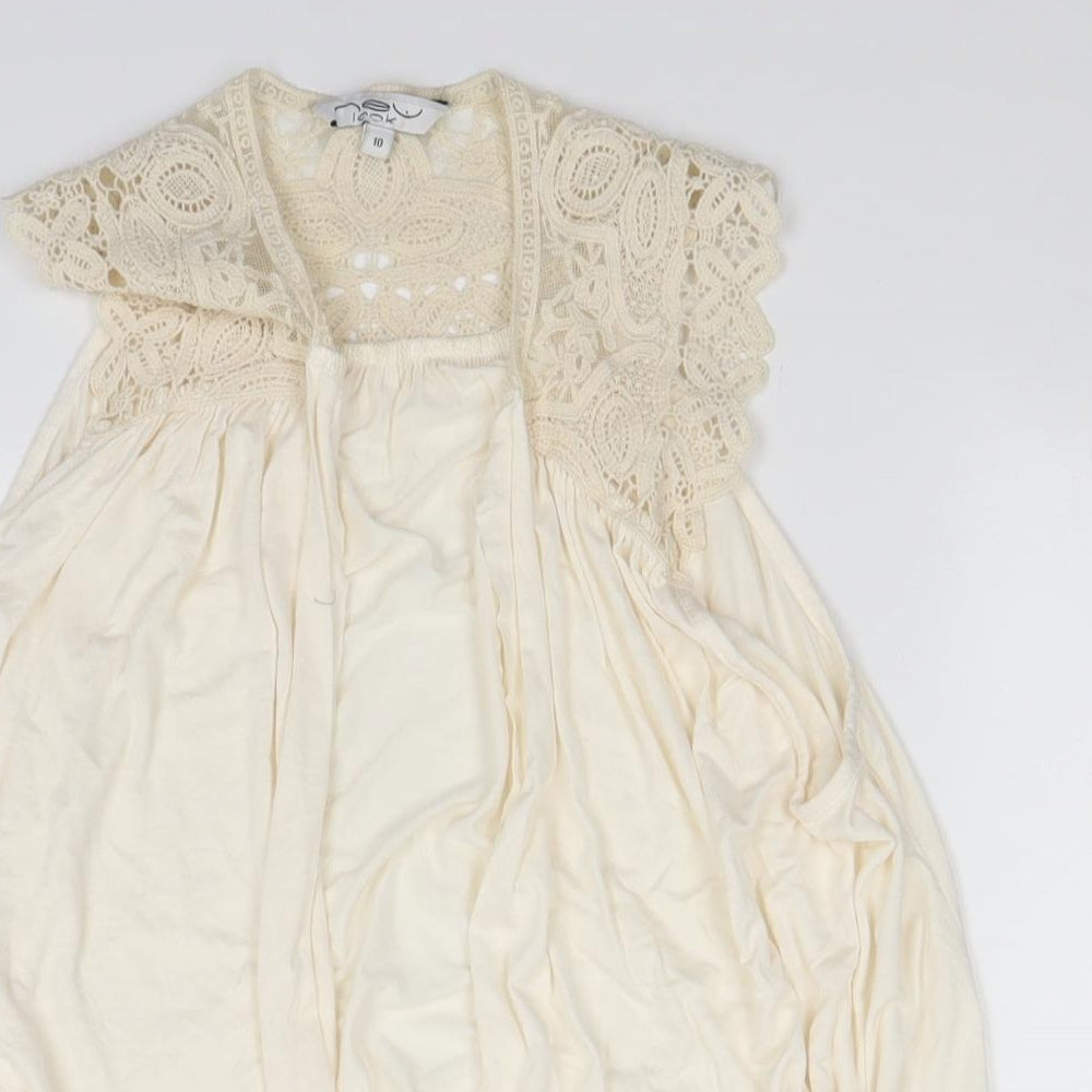 New Look Womens Ivory   Cardigan Jumper Size 10