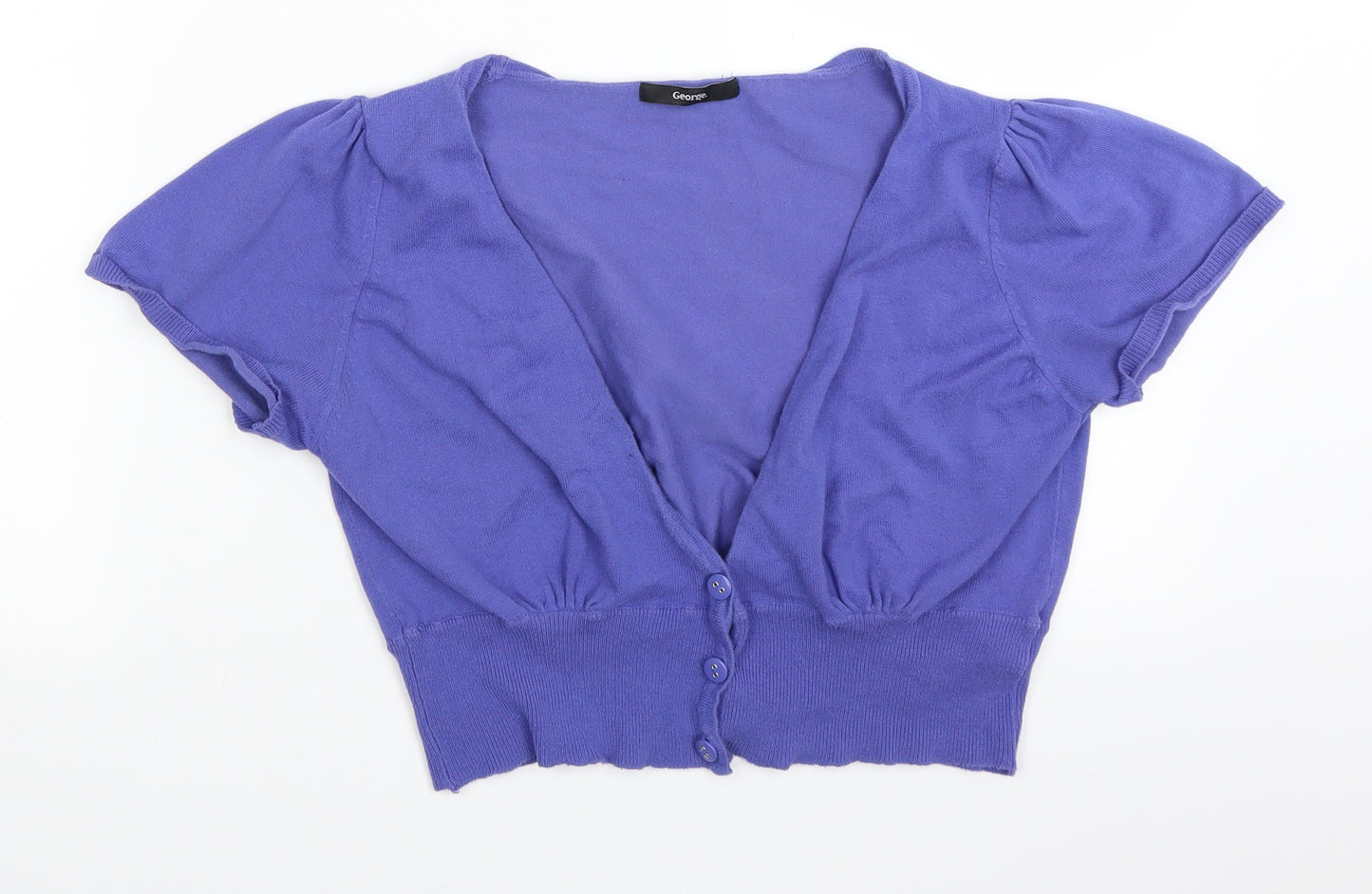 George Womens Purple   Cardigan Jumper Size 14