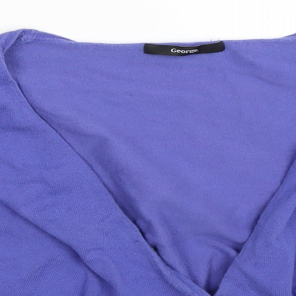 George Womens Purple   Cardigan Jumper Size 14