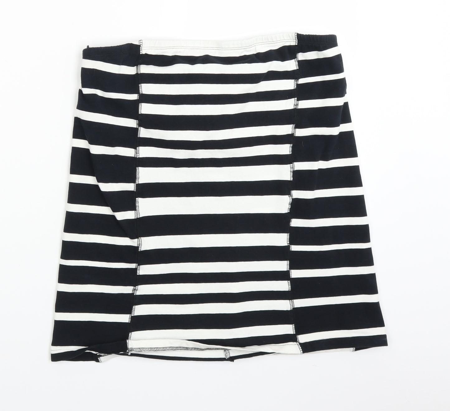 NEXT Womens White Striped  Basic Tank Size 16