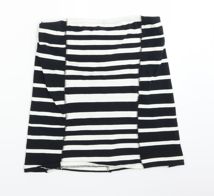 NEXT Womens White Striped  Basic Tank Size 16