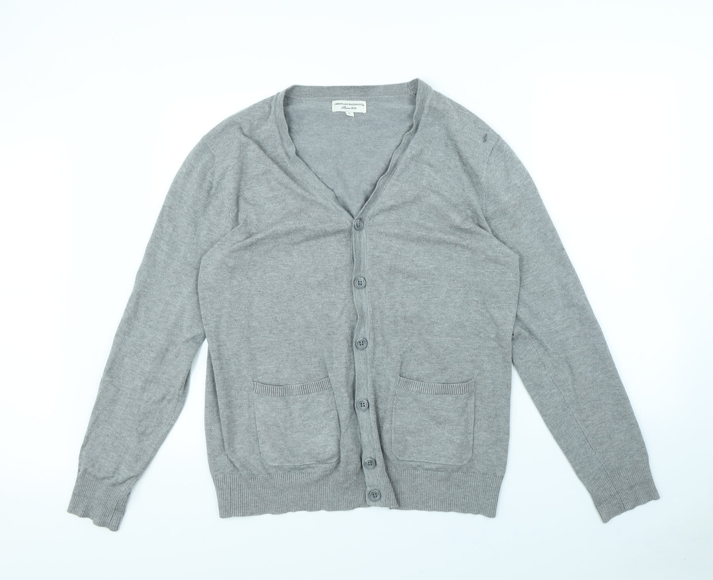 Christiano Baldinucci Womens Grey   Cardigan Jumper Size L