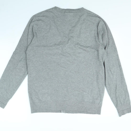 Christiano Baldinucci Womens Grey   Cardigan Jumper Size L