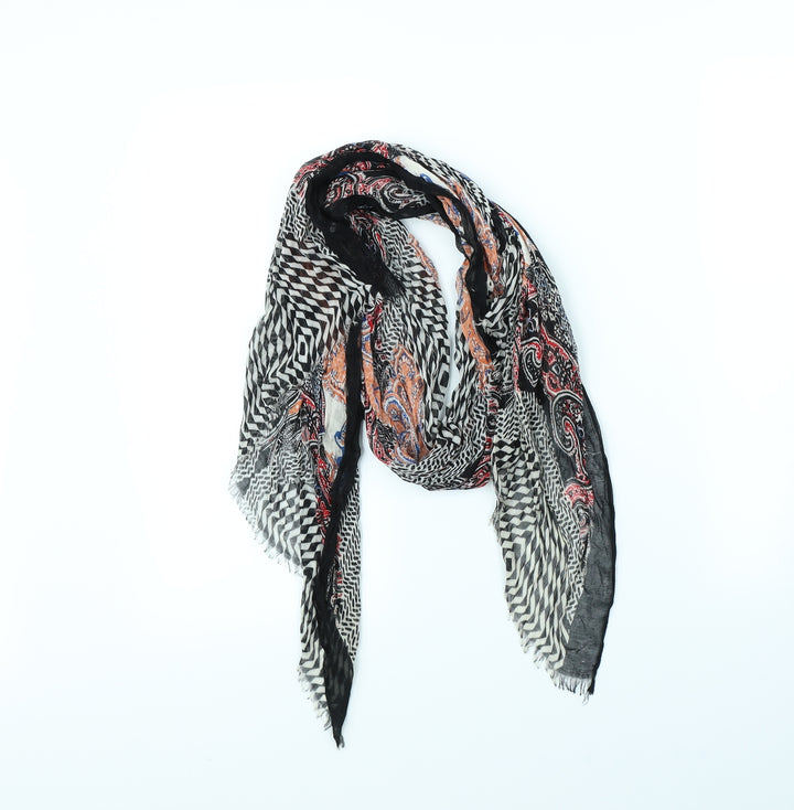 Preworn Womens Multicoloured Geometric Scarf