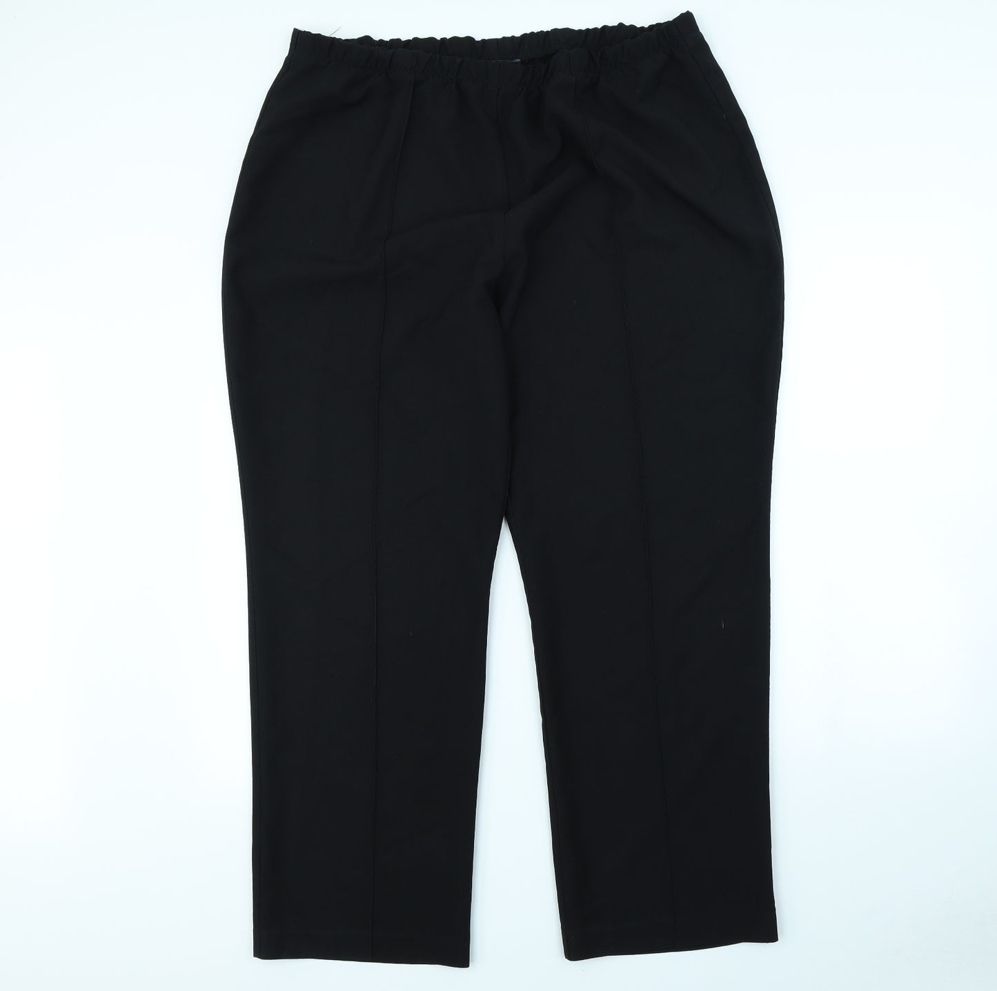 BM Womens Black   Trousers  Size 22 L30 in