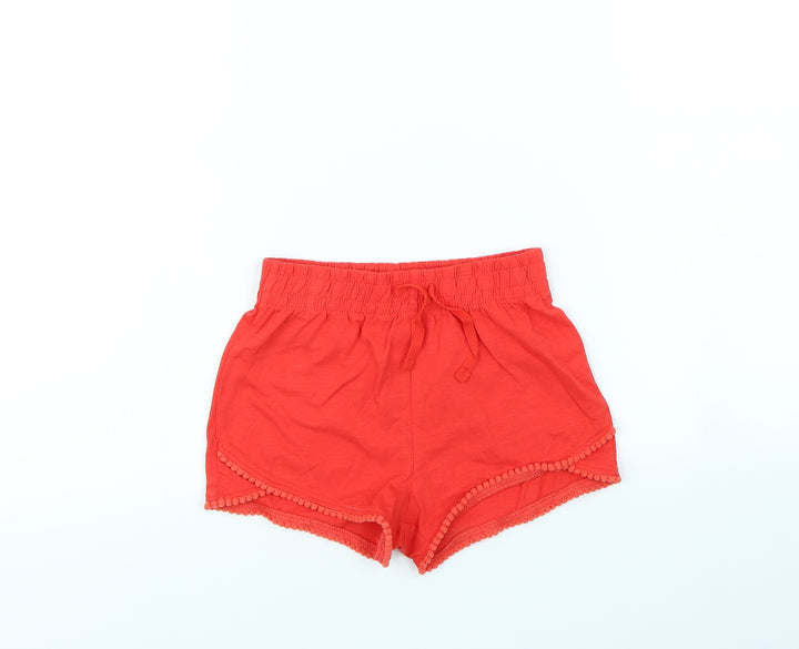 TU Girls Red Bermuda Shorts Size 7 Years
