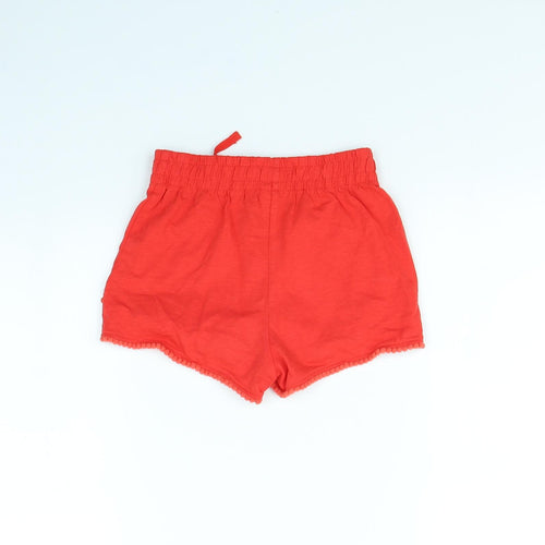 TU Girls Red   Bermuda Shorts Size 7 Years