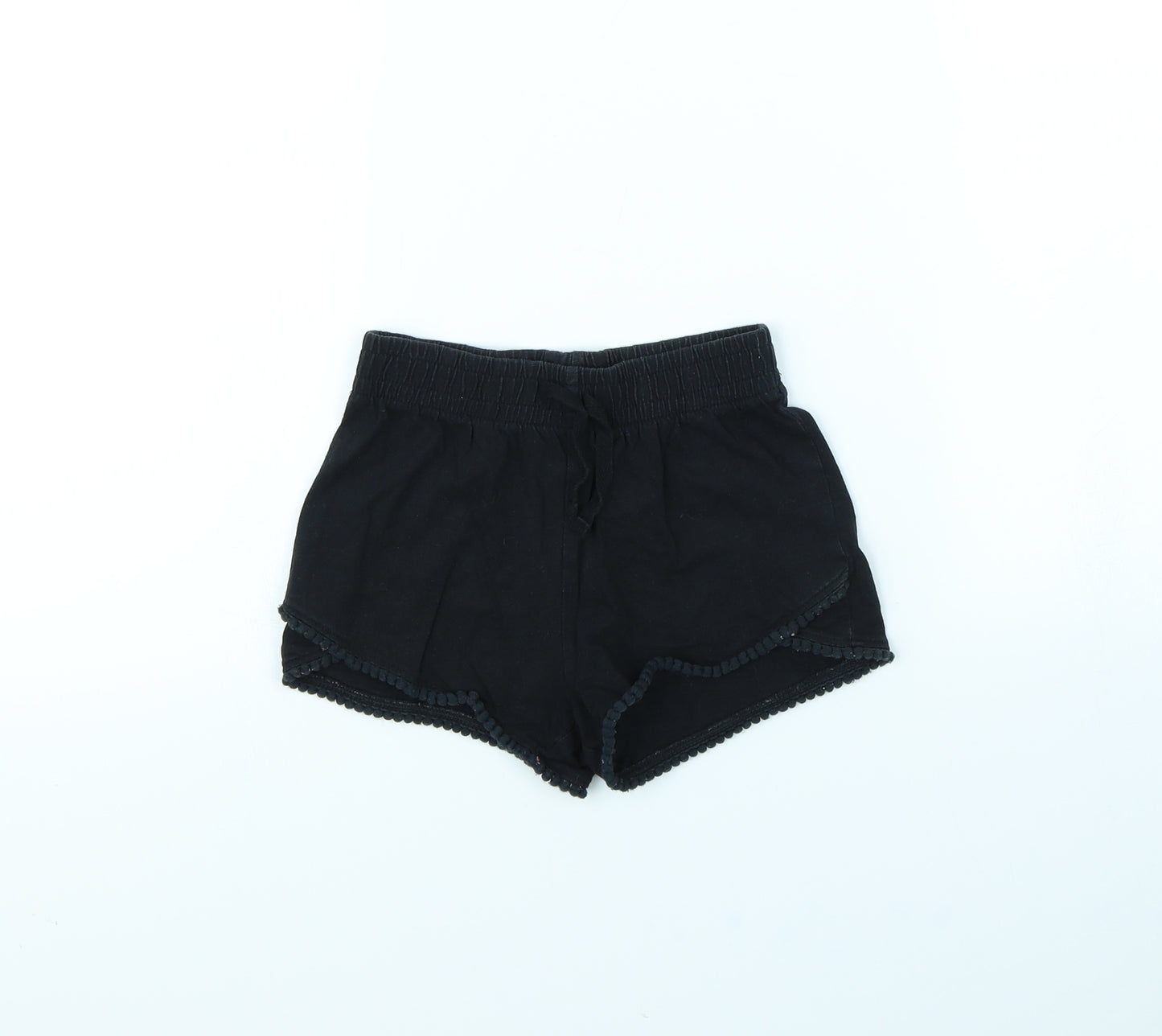 TU Girls Black   Bermuda Shorts Size 7 Years