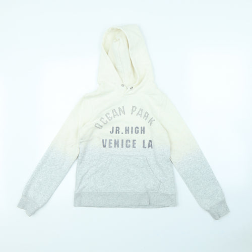 H&M Girls Grey   Pullover Hoodie Size 10 Years