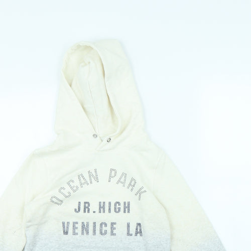 H&M Girls Grey   Pullover Hoodie Size 10 Years
