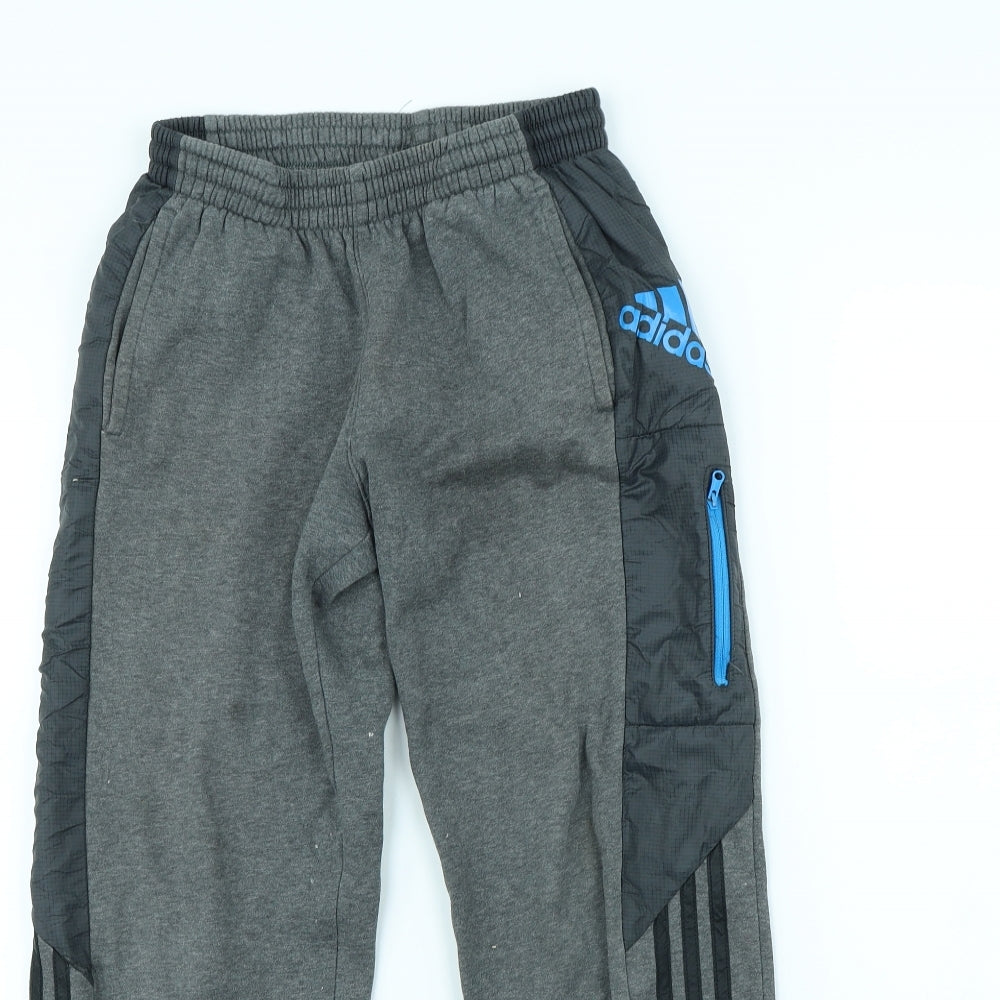 adidas Boys Grey   Jogger Trousers Size 11-12 Years