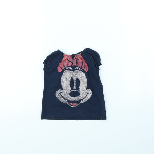 NEXT Baby Blue   Basic T-Shirt Size 3-6 Months  - Minnie mouse