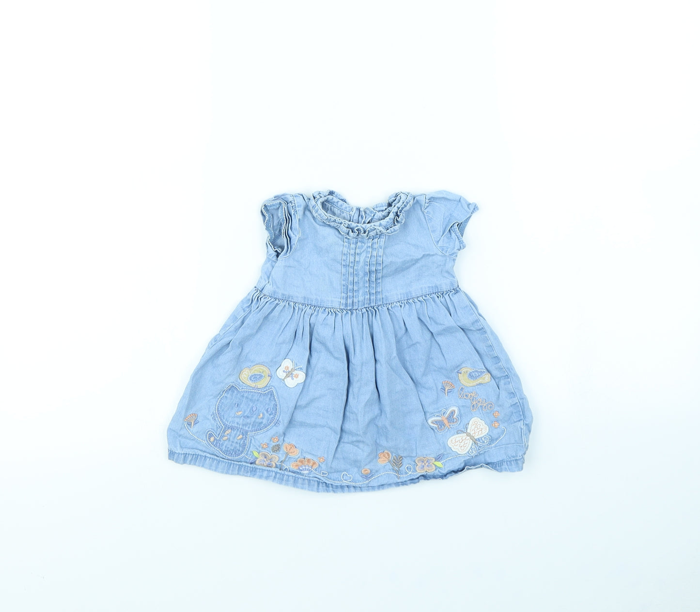 George Girls Blue   Fit & Flare  Size 3-6 Months