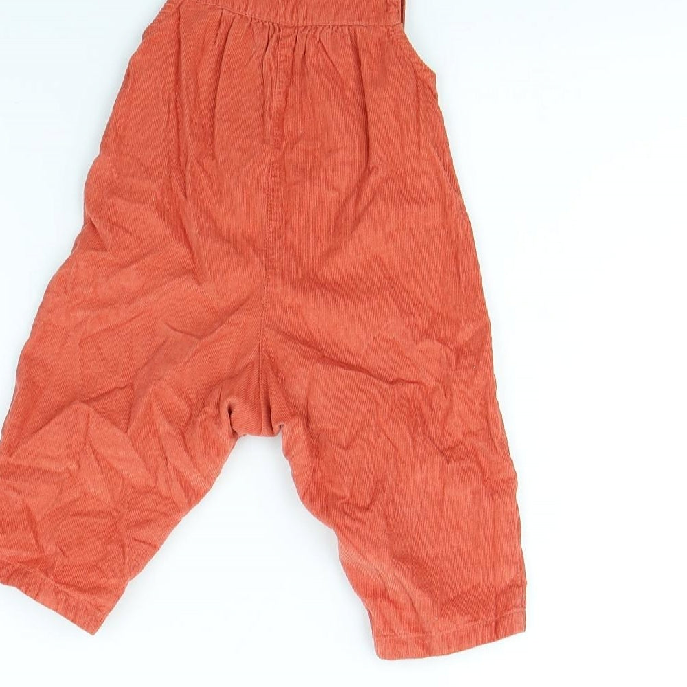 JoJo Maman Bébé Baby Orange   Dungaree One-Piece Size 3-6 Months