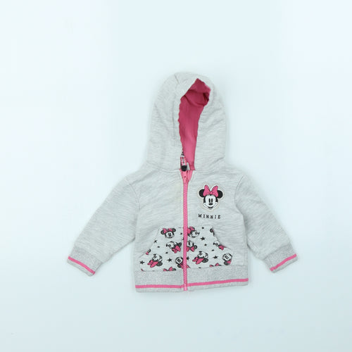 Disney Girls Grey   Jacket  Size 3-6 Months  - Minnie mouse