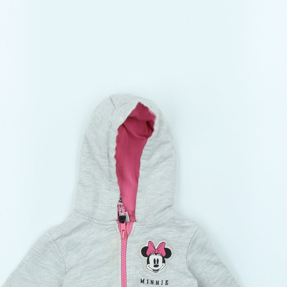 Disney Girls Grey   Jacket  Size 3-6 Months  - Minnie mouse