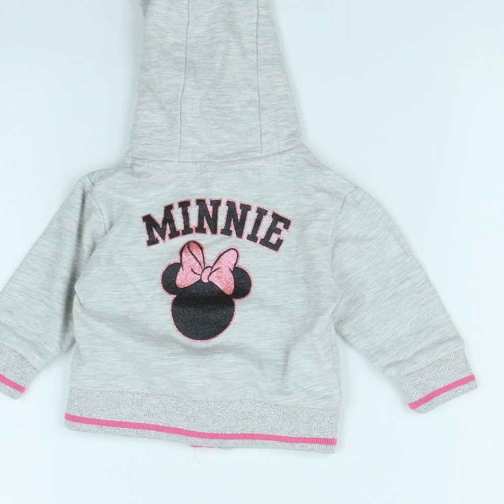 Disney Girls Grey   Jacket  Size 3-6 Months  - Minnie mouse