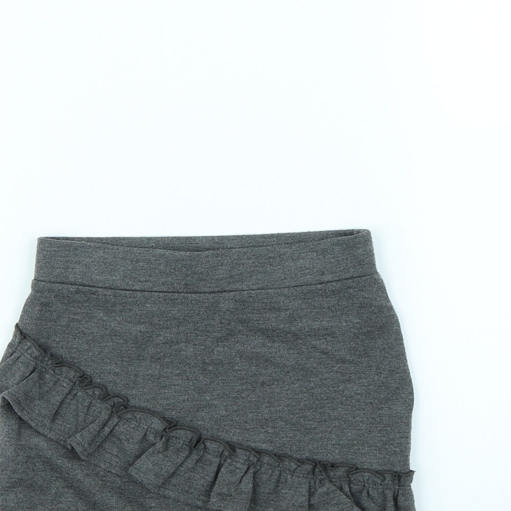 George Girls Grey   Peasant Skirt Size 6 Years