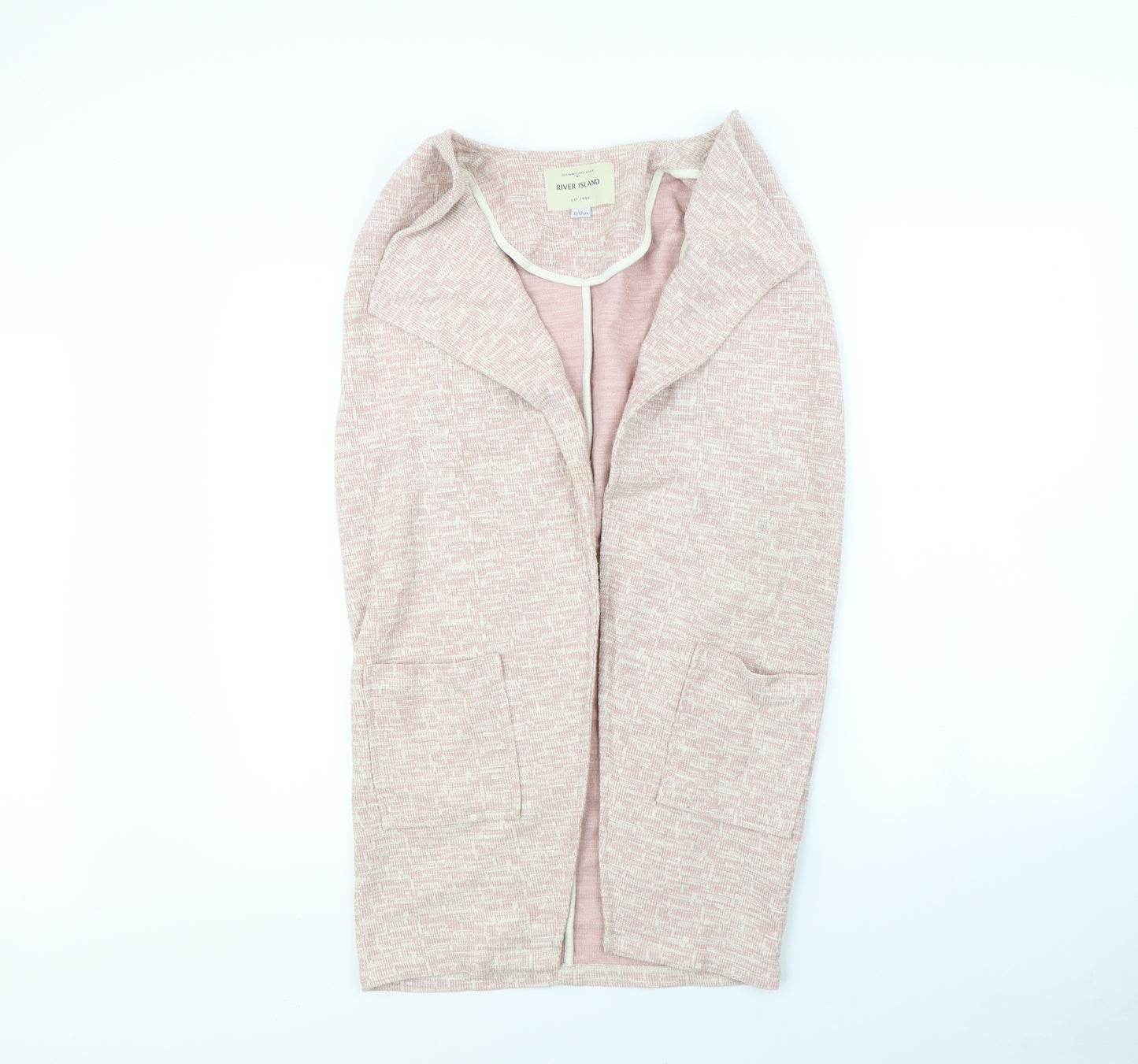 River Island Girls Pink   Cardigan Jumper Size 11-12 Years