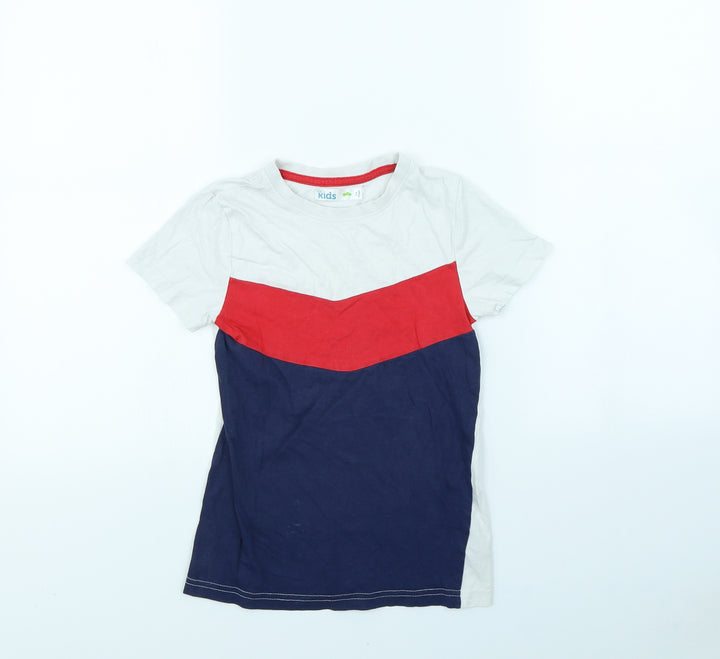 M&Co Boys Blue   Basic T-Shirt Size 5 Years
