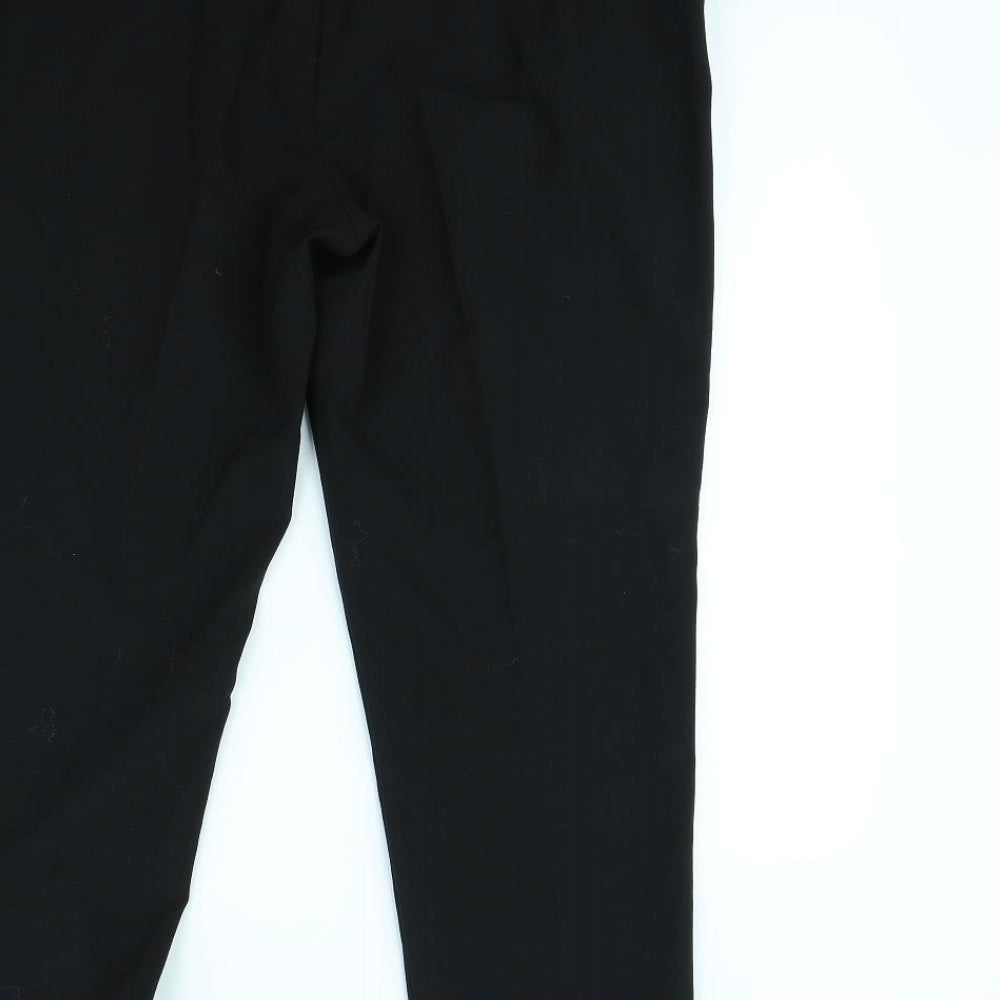 Papaya Womens Black   Dress Pants Trousers Size 14 L29 in