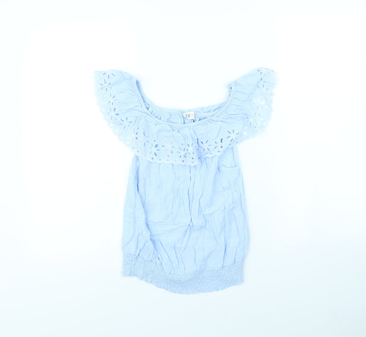 H&M Girls Blue Basic Tank Size 12 Years