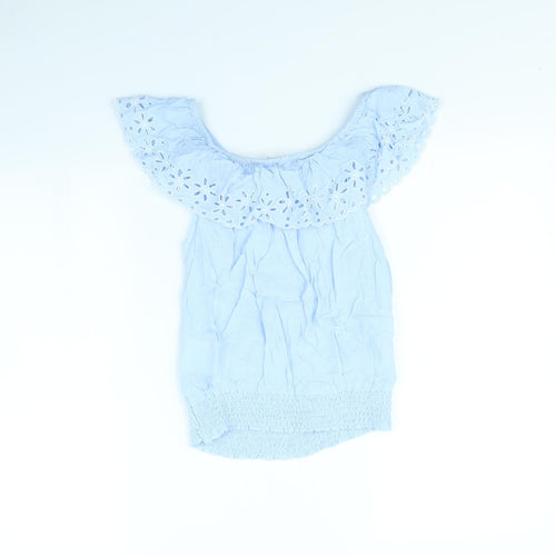 H&M Girls Blue   Basic Tank Size 12 Years