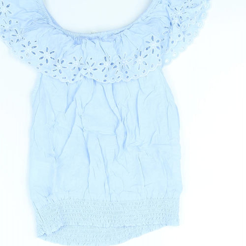 H&M Girls Blue   Basic Tank Size 12 Years