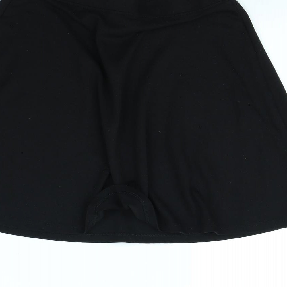 TU Girls Black   Flare Skirt Size 13 Years - School