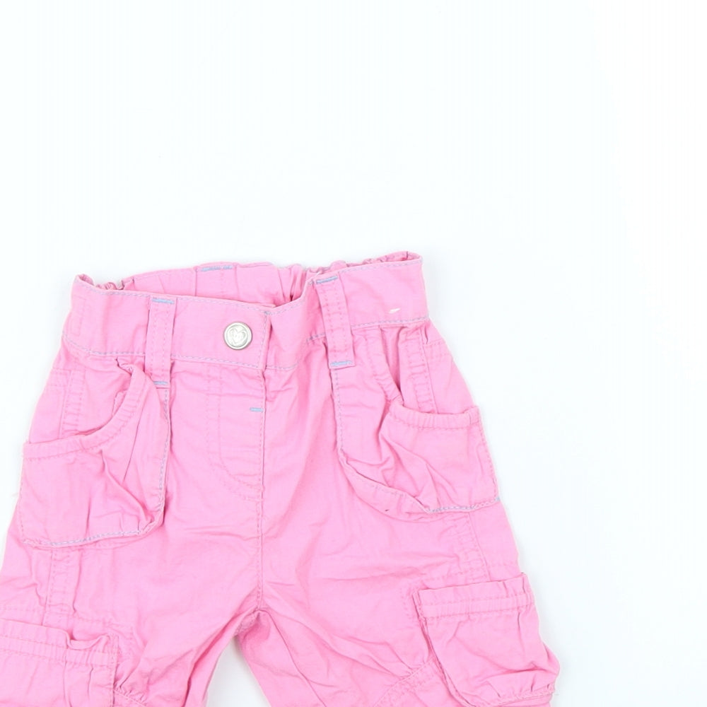 NEXT Girls Pink   Capri Trousers Size 6-9 Months
