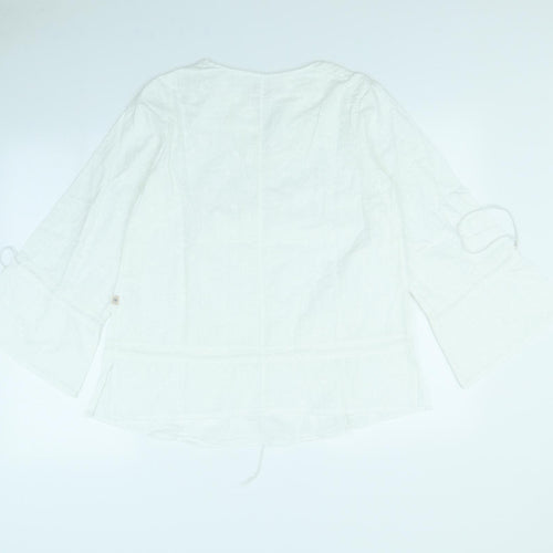 Preworn Womens White   Basic Blouse Size S