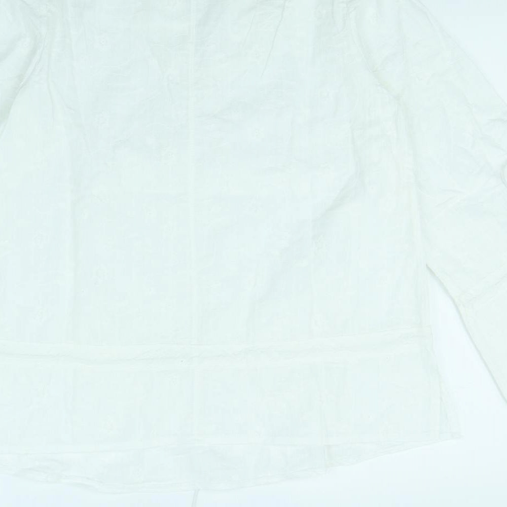 Preworn Womens White   Basic Blouse Size S