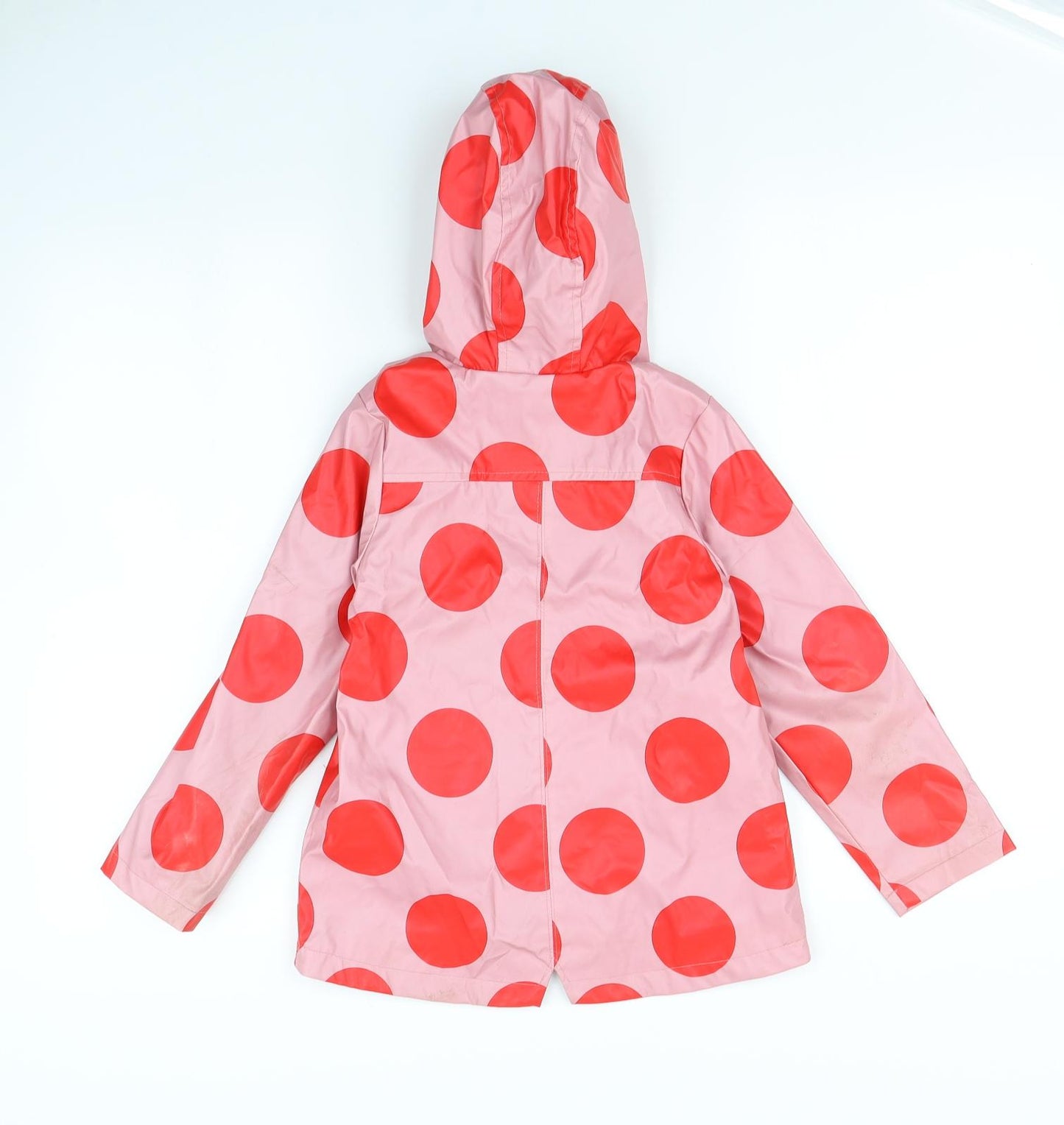 TU Girls Pink Polka Dot  Rain Coat Coat Size 5 Years