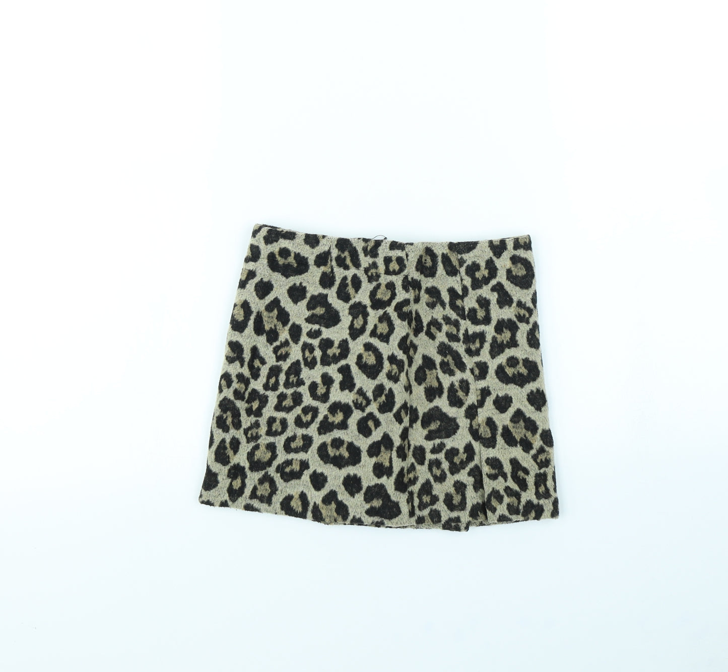 NEXT Girls Brown Animal Print  Mini Skirt Size 6 Years