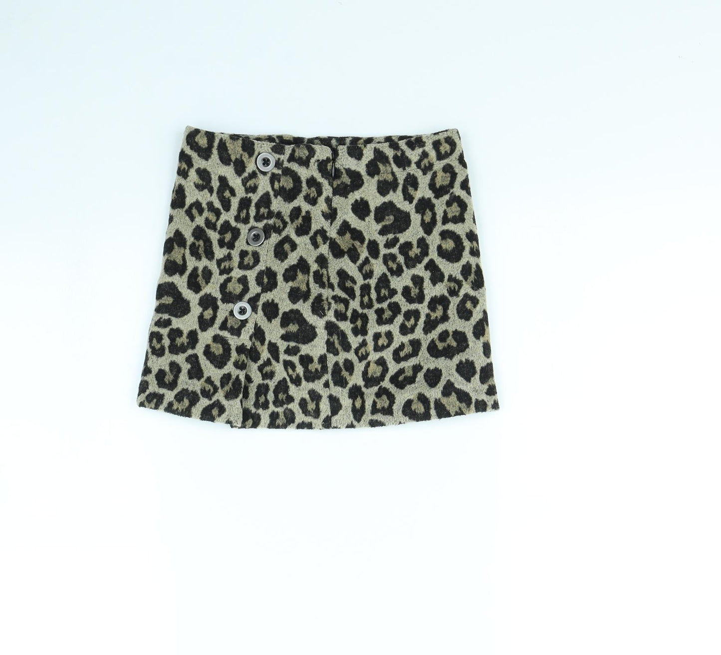 NEXT Girls Brown Animal Print  Mini Skirt Size 6 Years