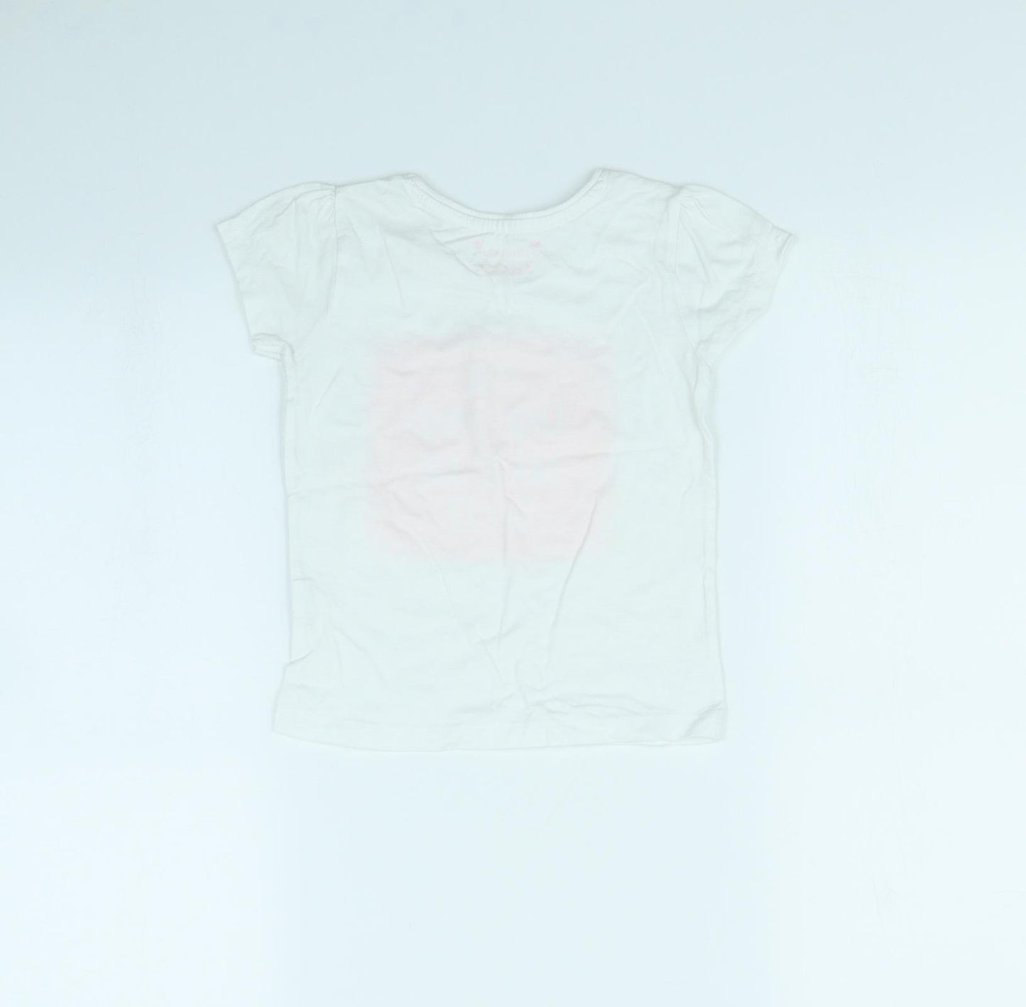 Primark Girls White   Basic T-Shirt Size 4 Years