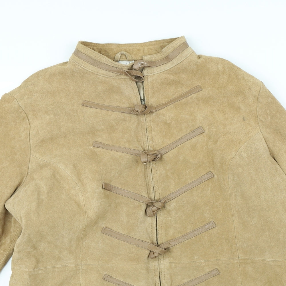 Agenda Womens Beige   Jacket Coat Size 22