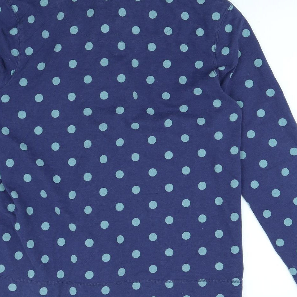 TU Womens Blue Polka Dot  Pullover Jumper Size 14