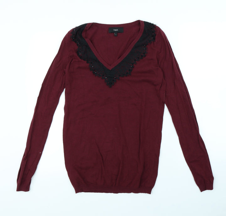 NEXT Womens Red   Pullover Jumper Size 8