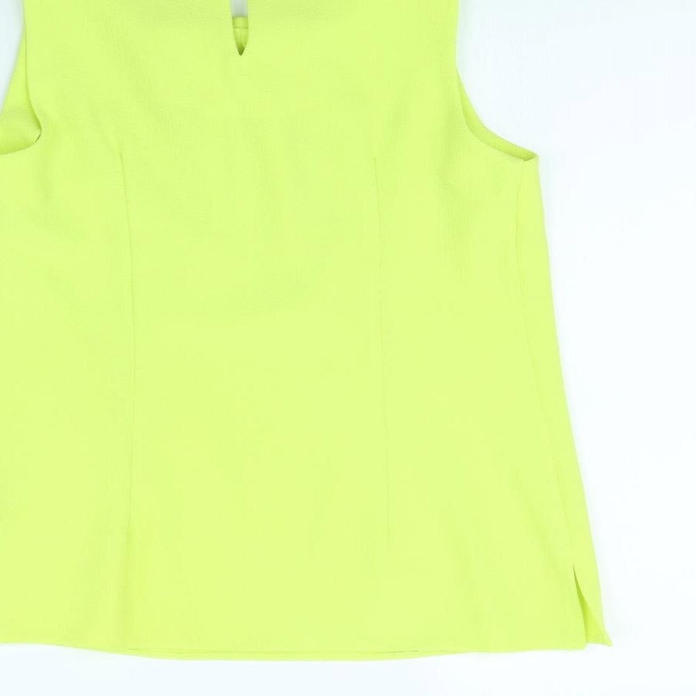 Dorothy Perkins Womens Yellow   Basic Tank Size 10