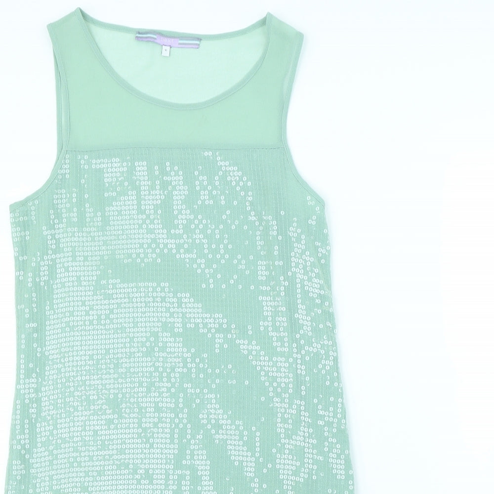 NEXT Womens Green  Rayon Shift  Size 10