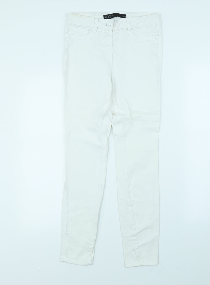 NEXT Womens White   Skinny Jeans Size 8 L30 in