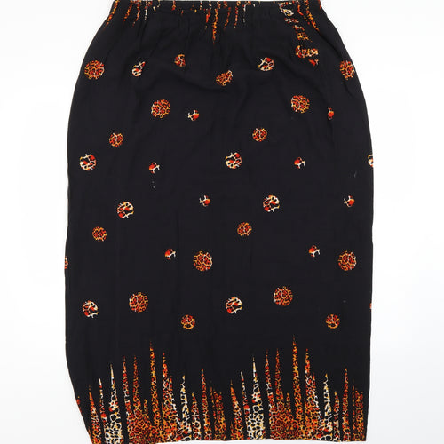 Preworn Womens Multicoloured Animal Print  A-Line Skirt Size 36 in