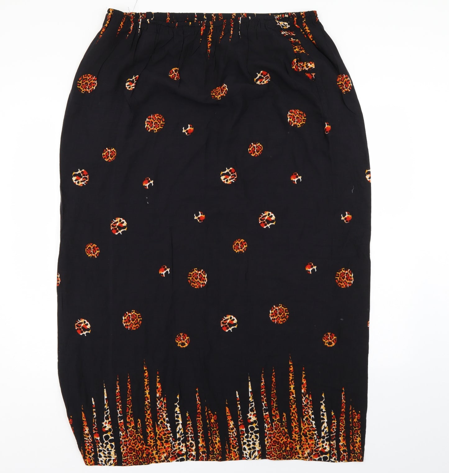 Preworn Womens Multicoloured Animal Print  A-Line Skirt Size 36 in