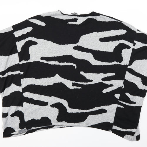 Roman Womens Multicoloured Camouflage  Shrug Jumper Size 16  - batwing
