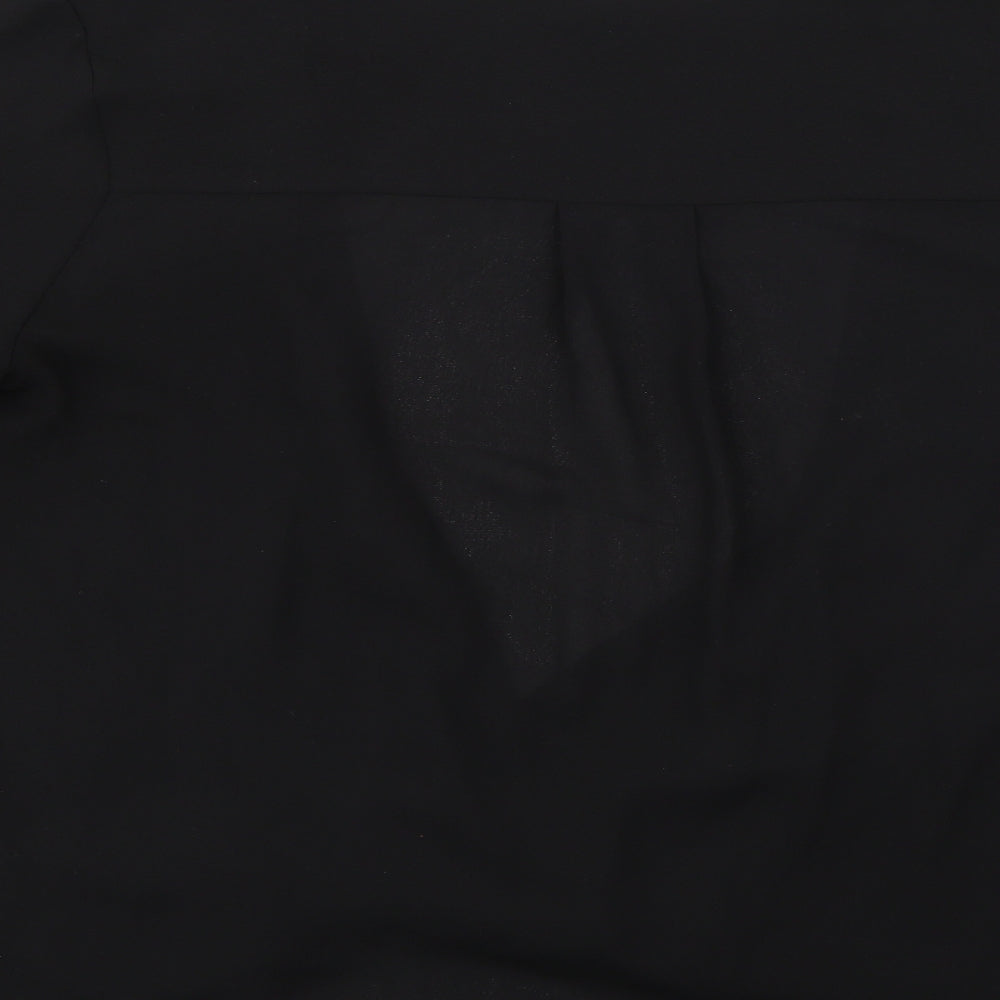 NEXT Womens Black   Wrap Blouse Size 18
