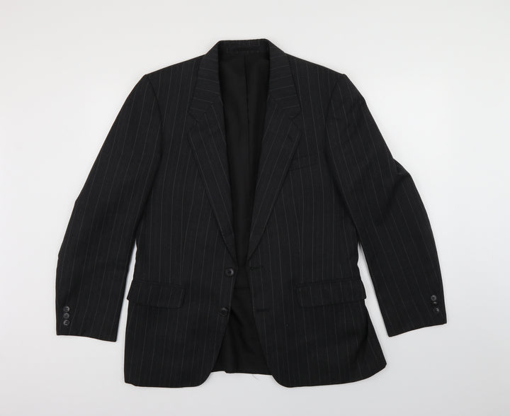 Canda Mens Grey Striped  Jacket Suit Jacket