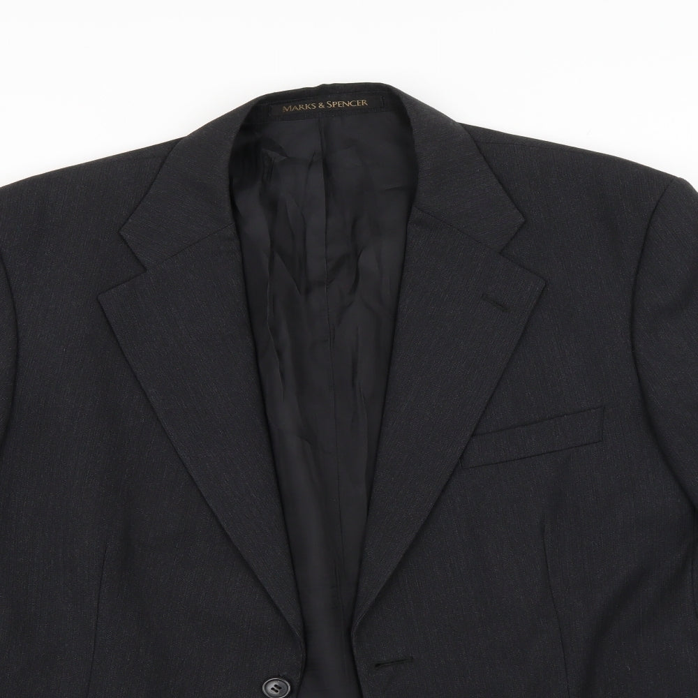 Marks and Spencer Mens Black   Jacket Suit Jacket Size M