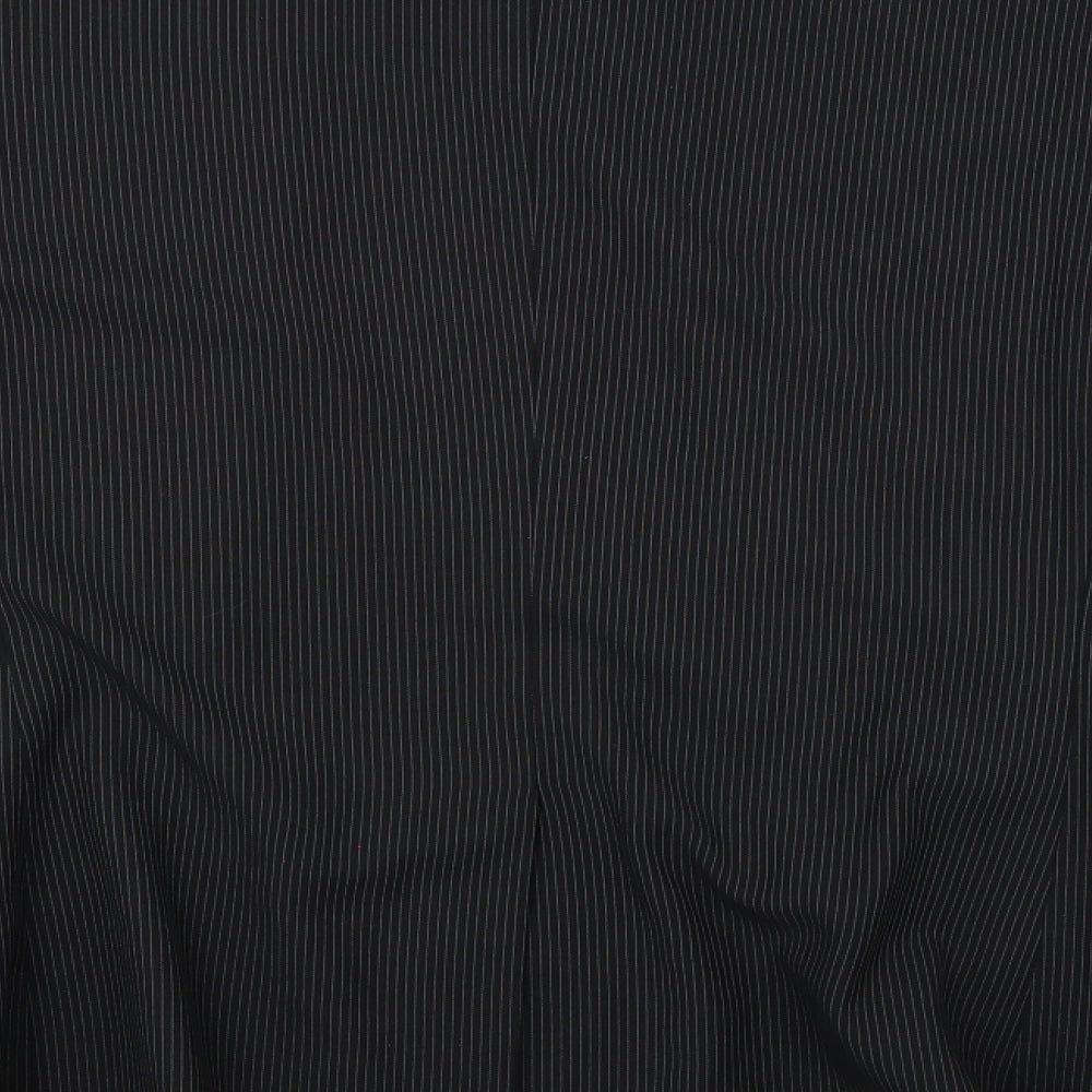 George Mens Black Striped  Jacket Suit Jacket